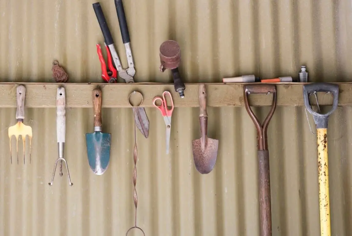 How to Store Garden Tools Outside 1