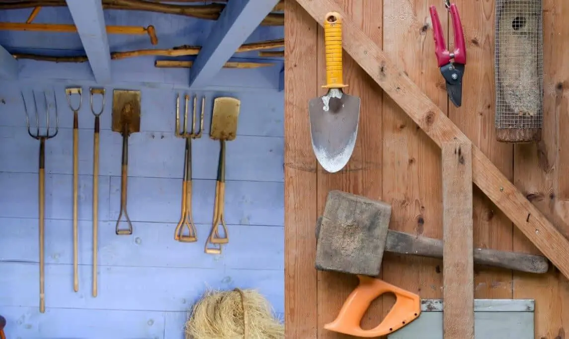 Store your tools in an outside shed